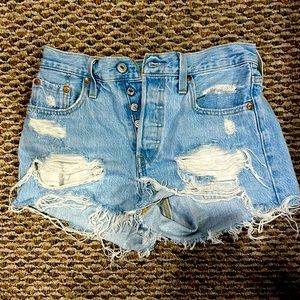 Levi Strauss denim cut-off shorts